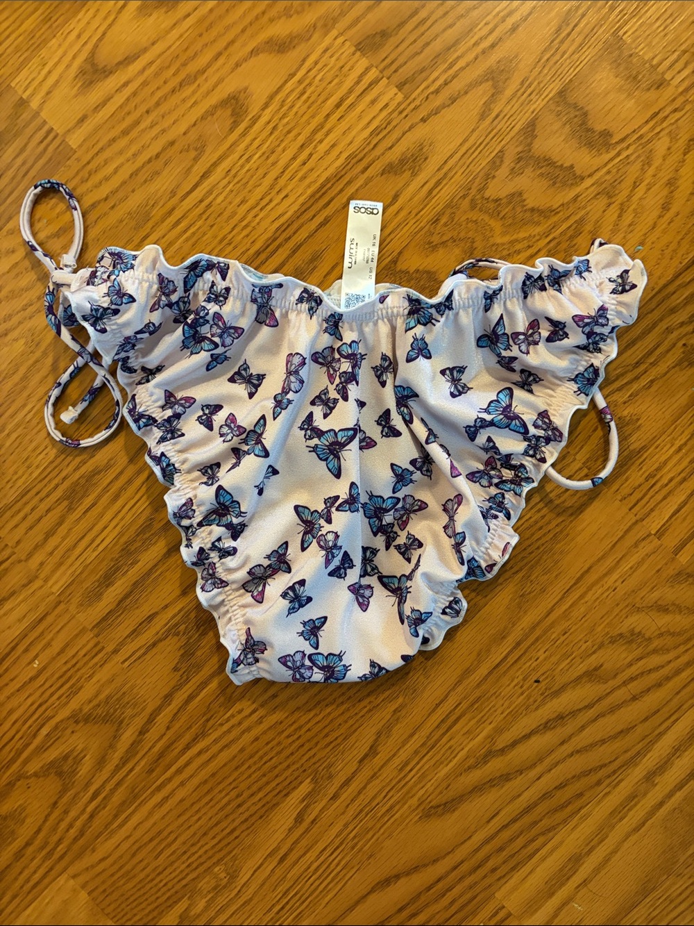 ASOS Butterfly Print Ruffle Bikini Set - Picture 3 of 6